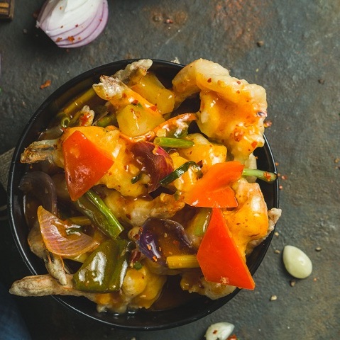 Prawn In Red Pepper Sauce